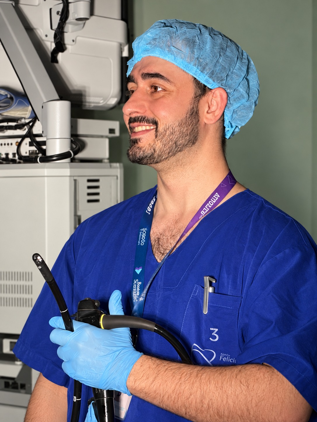 Dr. Ricardo Fortes na prática endoscópica